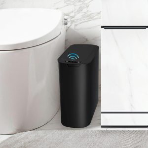 Automatic Motion Sensor Bathroom Trash Can with Lid